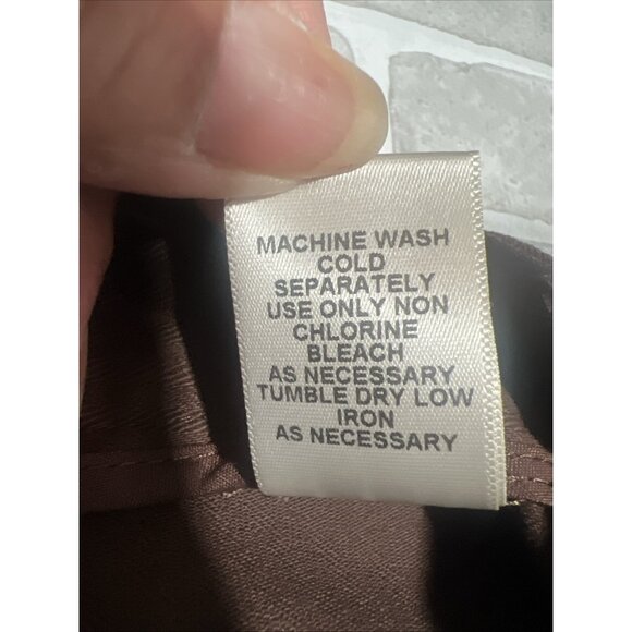 John Paul Richards Cotton Cargo Pants Brown 14 2 Pocket belted Summer‎ NEW - Picture 13 of 14